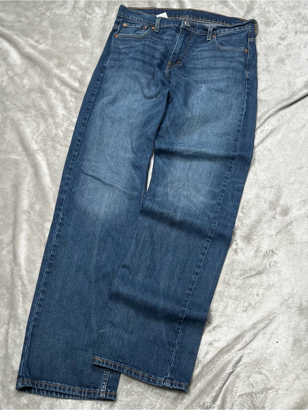 Levi's 569 Loose Straight Jeans Mens 32x33 Blue Denim Baggy Skater Med Wash Y2K